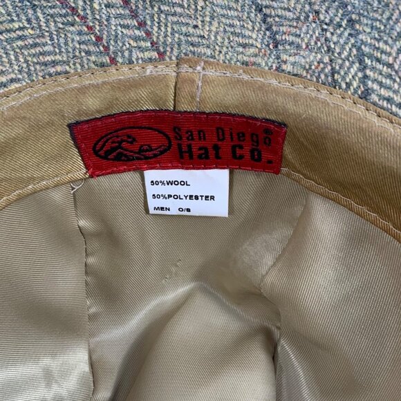 San Diego Hat Company Fedora Wool Blend Tweed Hat Lined Men's Size OS - Picture 7 of 8